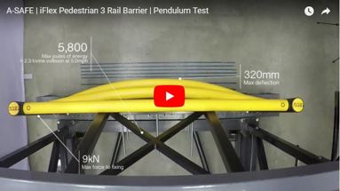 iFlex Pedestrian Guardrail 3 Rail