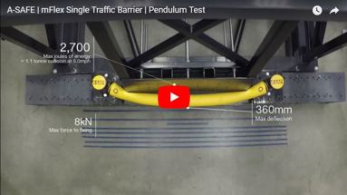 mFlex Single Traffic Guardrail