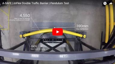 mFlex Double Traffic Guardrail