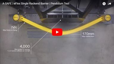eFlex Single RackEnd Guardrail