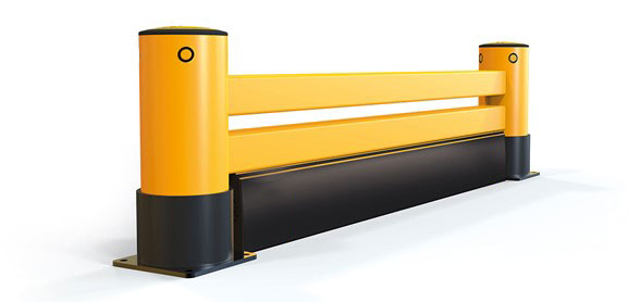 eFlex Double Rack End Barrier | A-SAFE Racking Protection