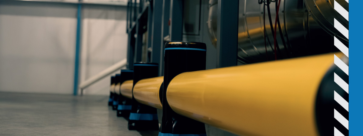 Industrial safety guardrails, bollards, gates and accessories