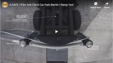 iFlex Anti Climb Parking Lot Barrier