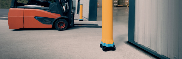 Building Protection Bollard Protecting Doorways