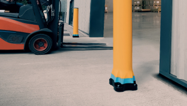 Building Protection Bollard Protecting Doorways