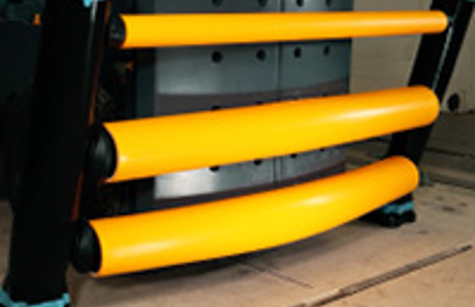 Industrial Safety Barriers being tested to BSI PAS13