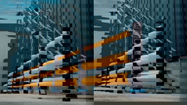 Outdoor Pedestrian Safety Barriers at an airport