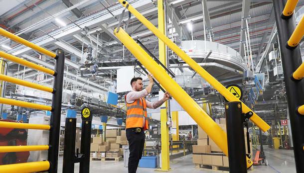 Dock Gates - Traffic Gate Protecting Goods In - Open